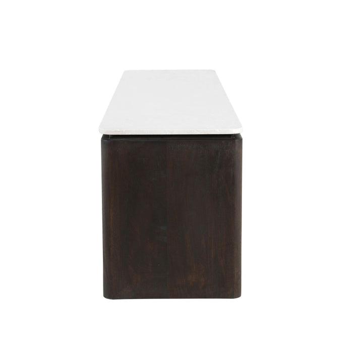 Tv meubel Dallas Bruin Mangohout 210 cm