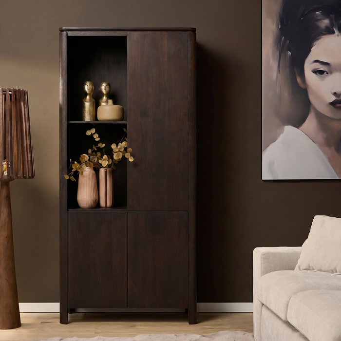Vakkenkast Links Dallas Bruin Mangohout  90 cm