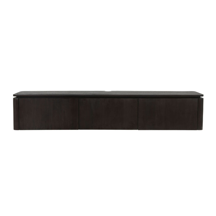 Zwevend tv meubel Dallas Bruin Mangohout  210 cm