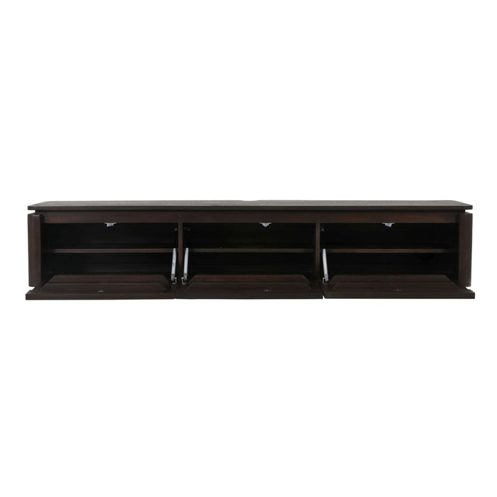 Zwevend tv meubel Dallas Naturel Mangohout 165 cm