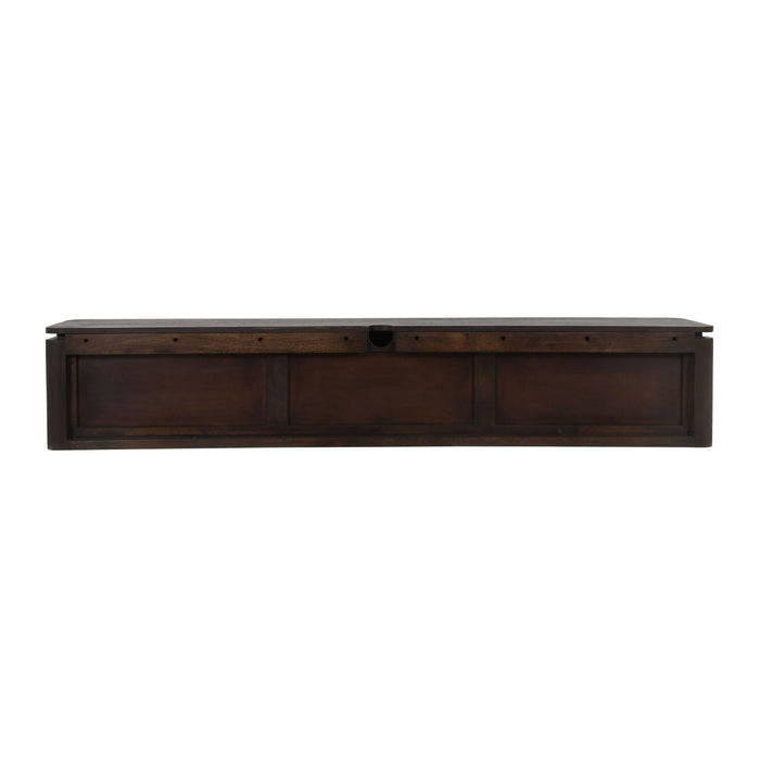 Zwevend tv meubel Dallas Bruin Mangohout  210 cm