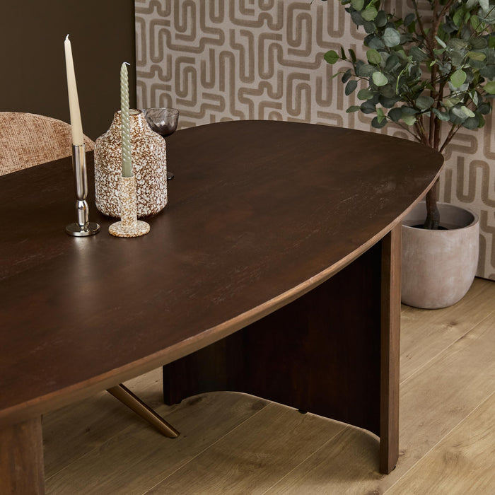 Eettafel Maré Bruin Mangohout 200 cm