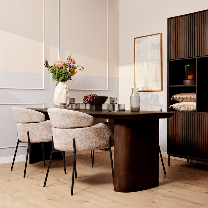 Eettafel Maré Bruin Mangohout 200 cm