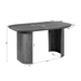 Bureau Maré Bruin Mangohout 150 cm