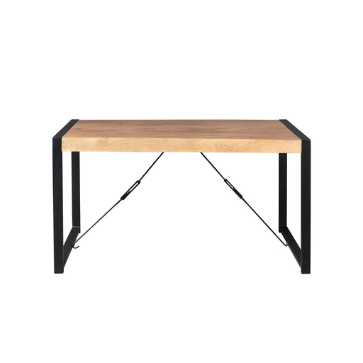 Rechthoekige eettafel Britt Naturel Mangohout 140 cm