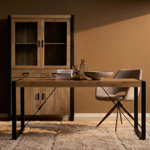 Rechthoekige eettafel Britt Naturel Mangohout 140 cm