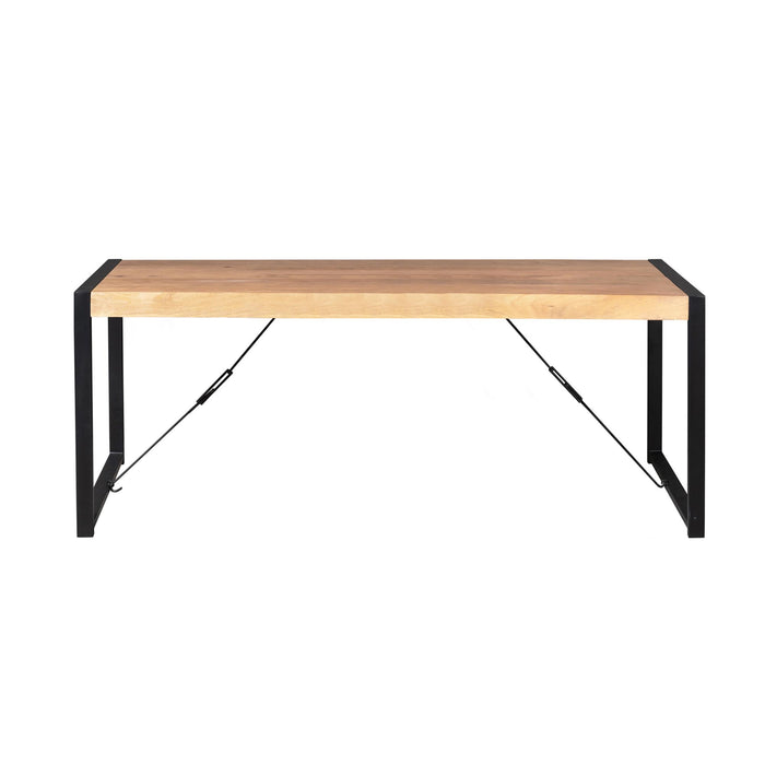 Rechthoekige eettafel Britt Naturel Mangohout  200 cm
