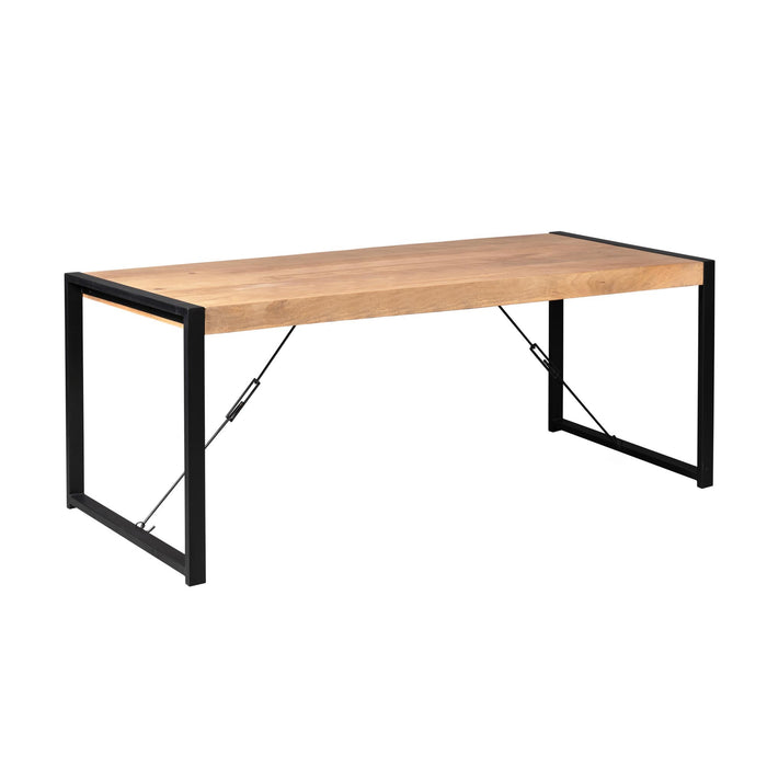 Rechthoekige eettafel Britt Naturel Mangohout  200 cm