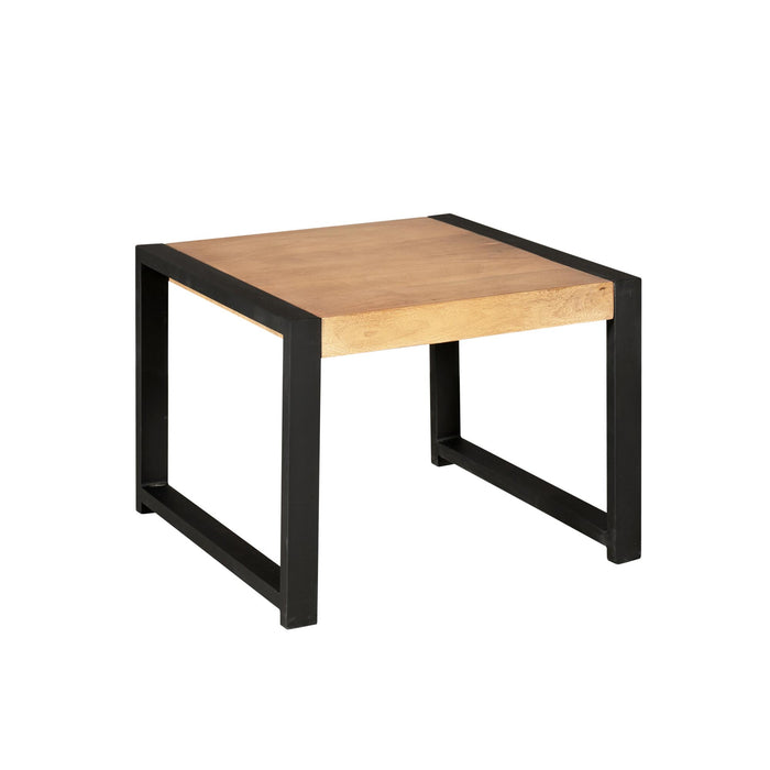 Bijzettafel Britt Naturel Mangohout  60 cm