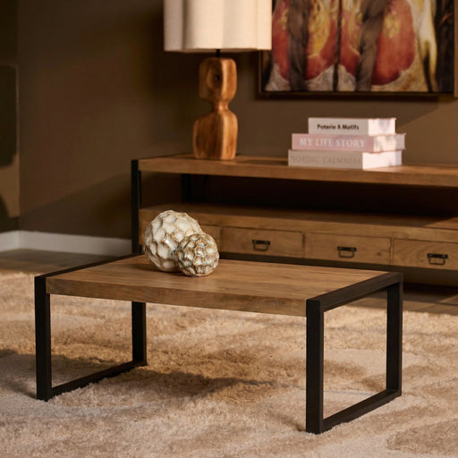 Salontafel Britt  Naturel Mangohout  110 cm
