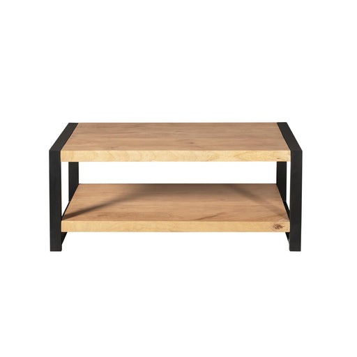 Salontafel Britt met onderblad Naturel Mangohout  110 cm