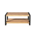 Salontafel Britt met onderblad Naturel Mangohout  110 cm