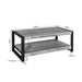 Salontafel Britt met onderblad Naturel Mangohout  110 cm