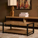 Salontafel Britt met onderblad Naturel Mangohout  110 cm
