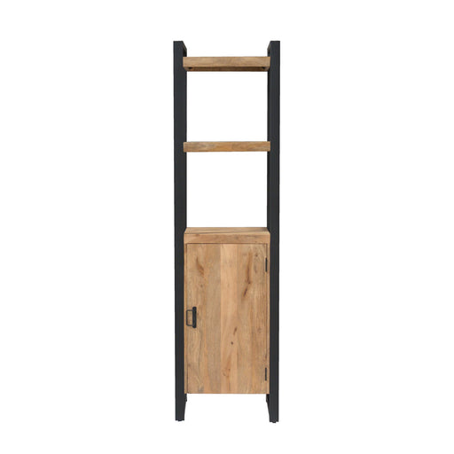 Boekenkast Britt met deur Naturel Mangohout 55 cm