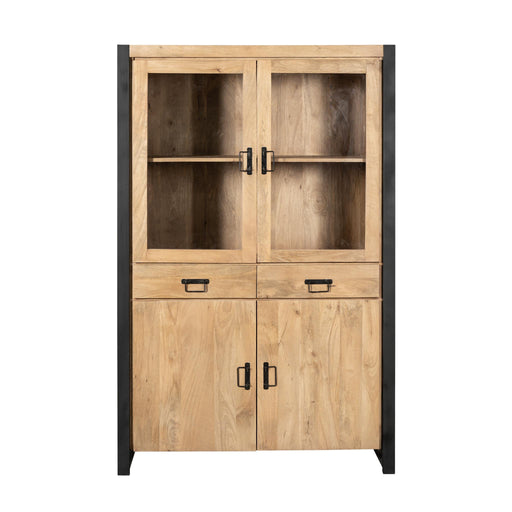 Vitrinekast Britt Naturel Mangohout  115 cm