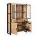Vitrinekast Britt Naturel Mangohout  115 cm