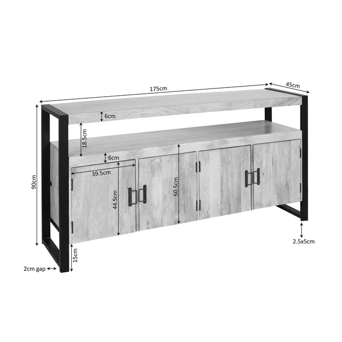 Dressoir Britt Naturel Mangohout 175 cm