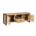 Tv meubel Britt met deuren en lade Naturel Mangohout  150 cm