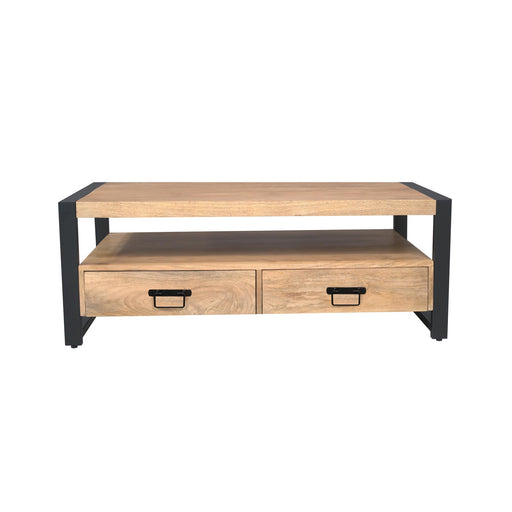 Salontafel Britt met vier lades Naturel  Mangohout  120 cm