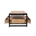 Salontafel Britt met vier lades Naturel  Mangohout  120 cm
