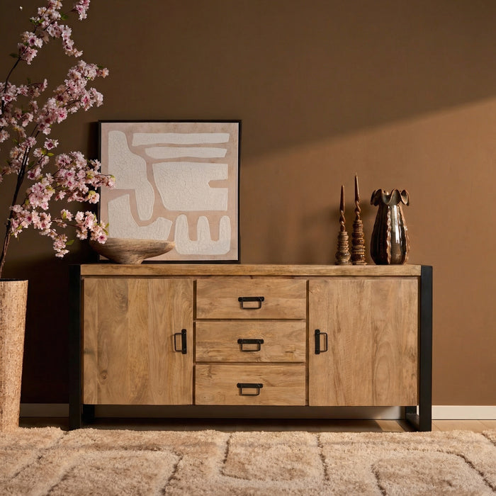 Dressoir Britt Naturel Mangohout  160 cm