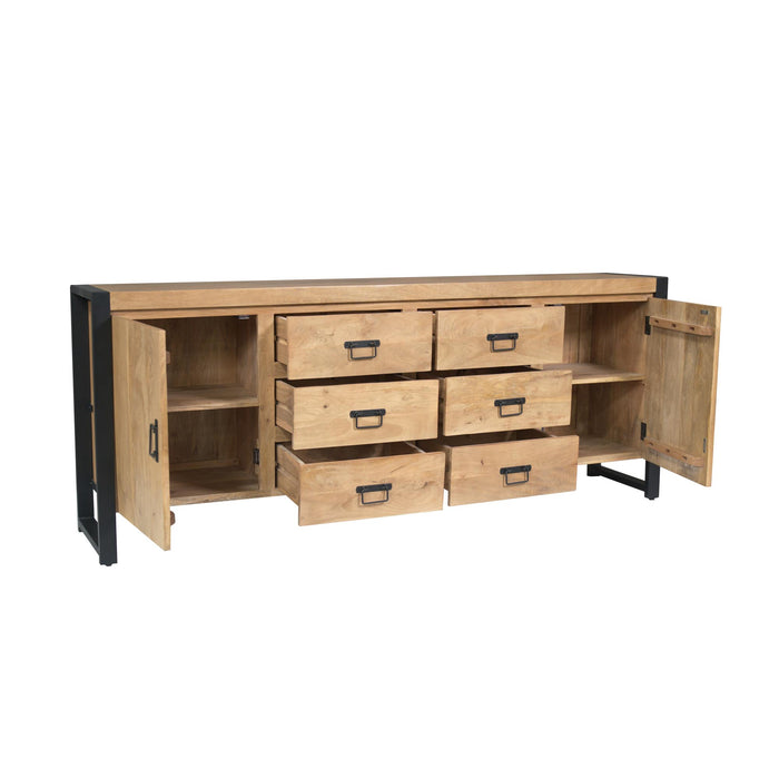 Dressoir Britt Naturel Mangohout  200 cm