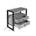 Ladenkast Britt Twee Lades Naturel Mangohout 80 cm