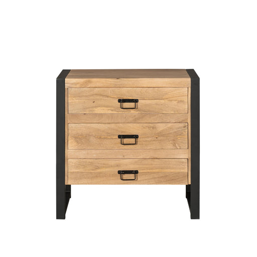Ladenkast Britt Drie Lades Naturel Mangohout  80 cm