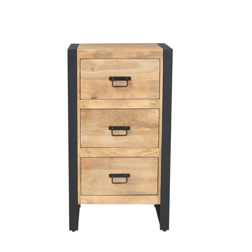 Halkast Britt met lades Naturel Mangohout 55 cm