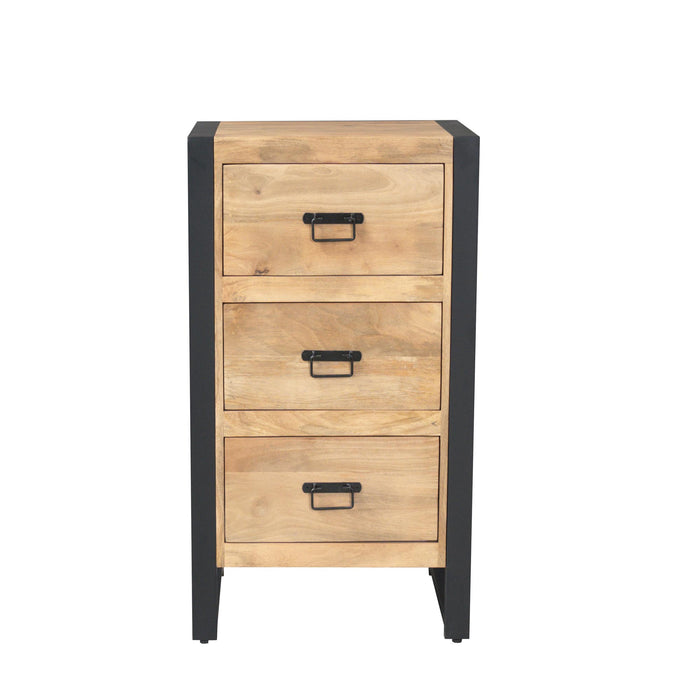 Halkast Britt met lades Naturel Mangohout 55 cm