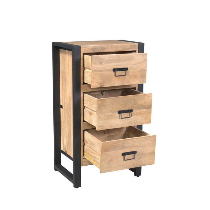 Halkast Britt met lades Naturel Mangohout 55 cm