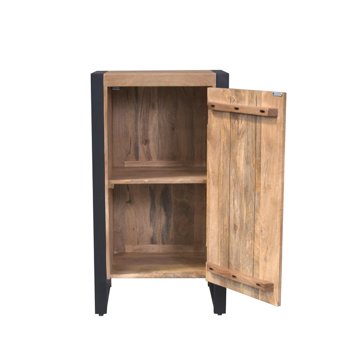 Halkast Britt met deur Naturel Mangohout 55 cm