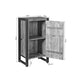 Halkast Britt met deur Naturel Mangohout 55 cm