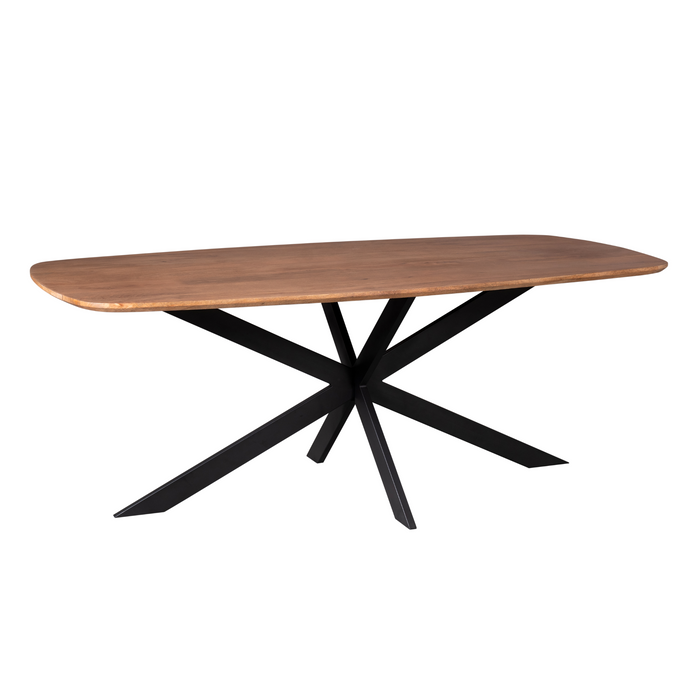 Deens ovale eettafel Elegance Naturel Mangohout 200 cm