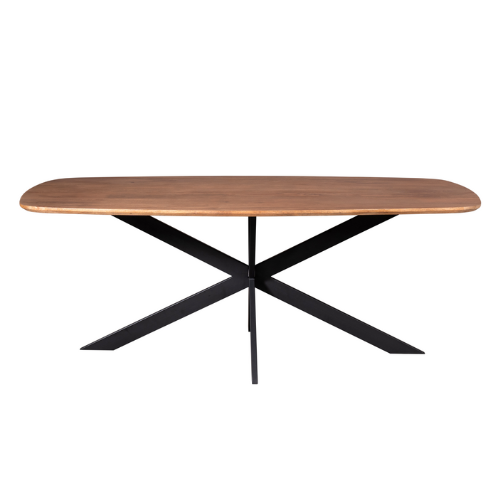 Deens ovale eettafel Elegance Naturel Mangohout 200 cm