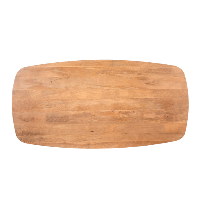 Deens ovale eettafel Elegance Naturel Mangohout 240 cm