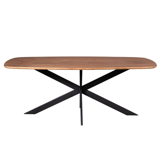 Deens ovale eettafel Elegance Naturel Mangohout 240 cm