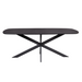 Deens ovale eettafel Elegance Zwart Mangohout 200 cm