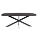 Deens ovale eettafel Elegance Zwart Mangohout 240 cm