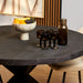 Ronde eettafel Denver Zwart Mangohout 120 cm
