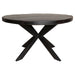 Ronde eettafel Denver Zwart Mangohout 120 cm
