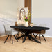 Ovale eettafel Denver Zwart Mangohout 240 cm