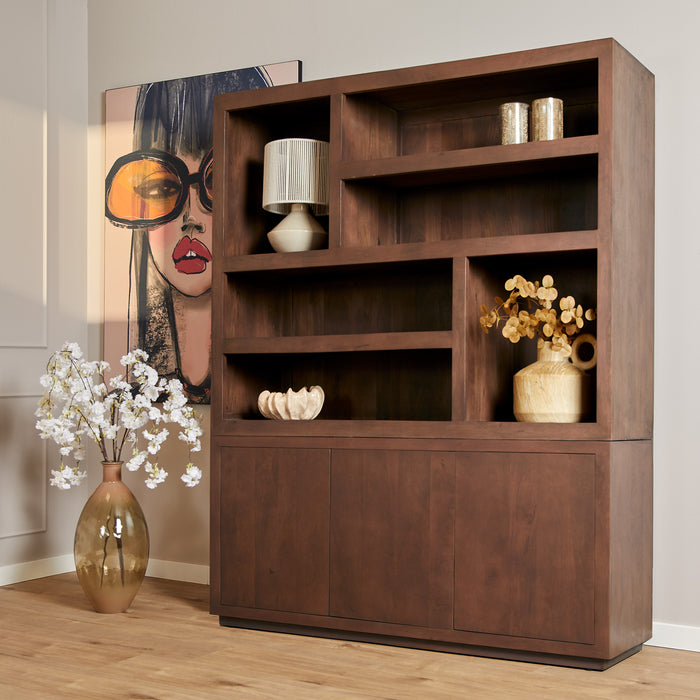 Vierkante salontafel Brussel Walnoot Mangohout 80 cm