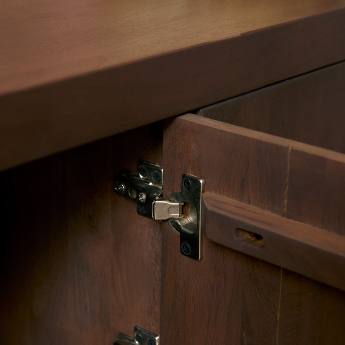 Vierkante salontafel Brussel Walnoot Mangohout 80 cm