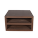 Vierkante salontafel Brussel Walnoot Mangohout 80 cm