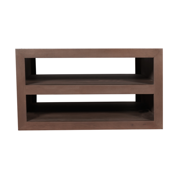 Vierkante salontafel Brussel Walnoot Mangohout 80 cm