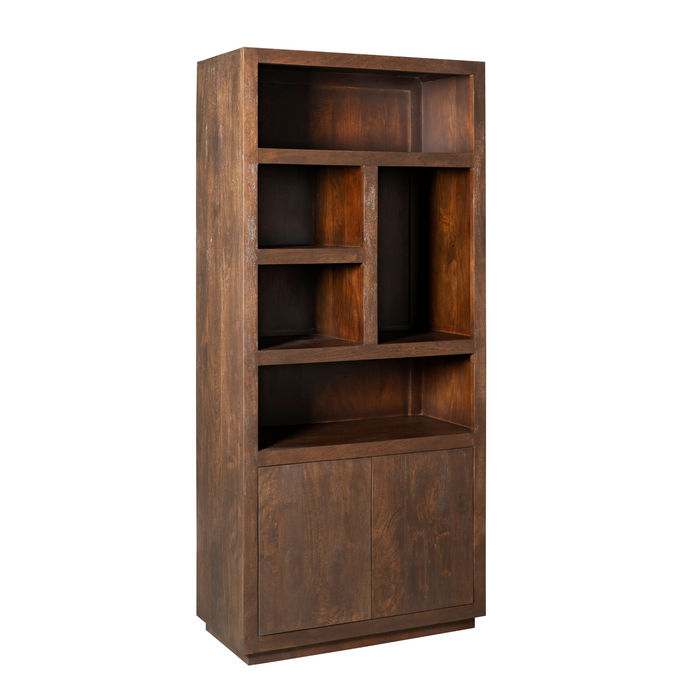 Vakkenkast Brussel Bruin Mangohout 90 cm