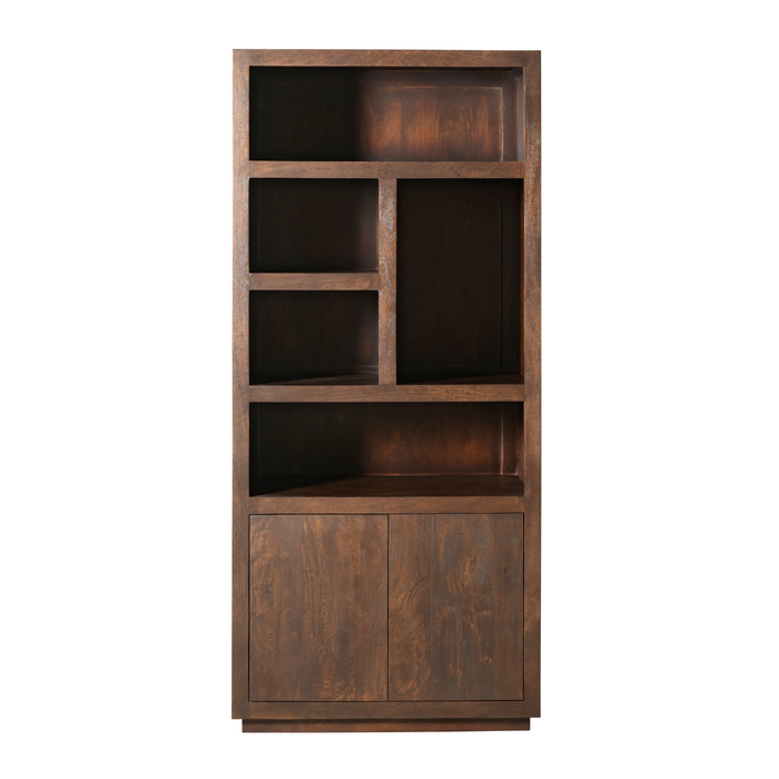 Vakkenkast Brussel Bruin Mangohout 90 cm