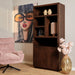 Vakkenkast Brussel Bruin Mangohout 90 cm
